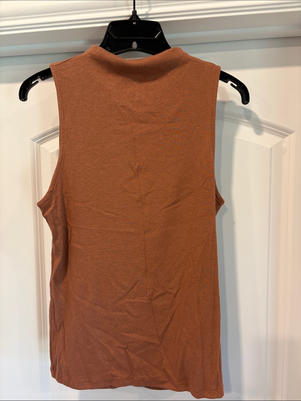 a new day Rust Mock Neck Sleeveless Tank Top